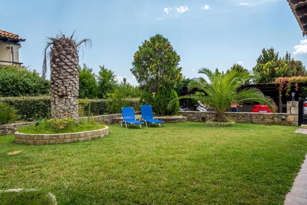 Blue Thea Luxury Villa In Afitos Extérieur photo