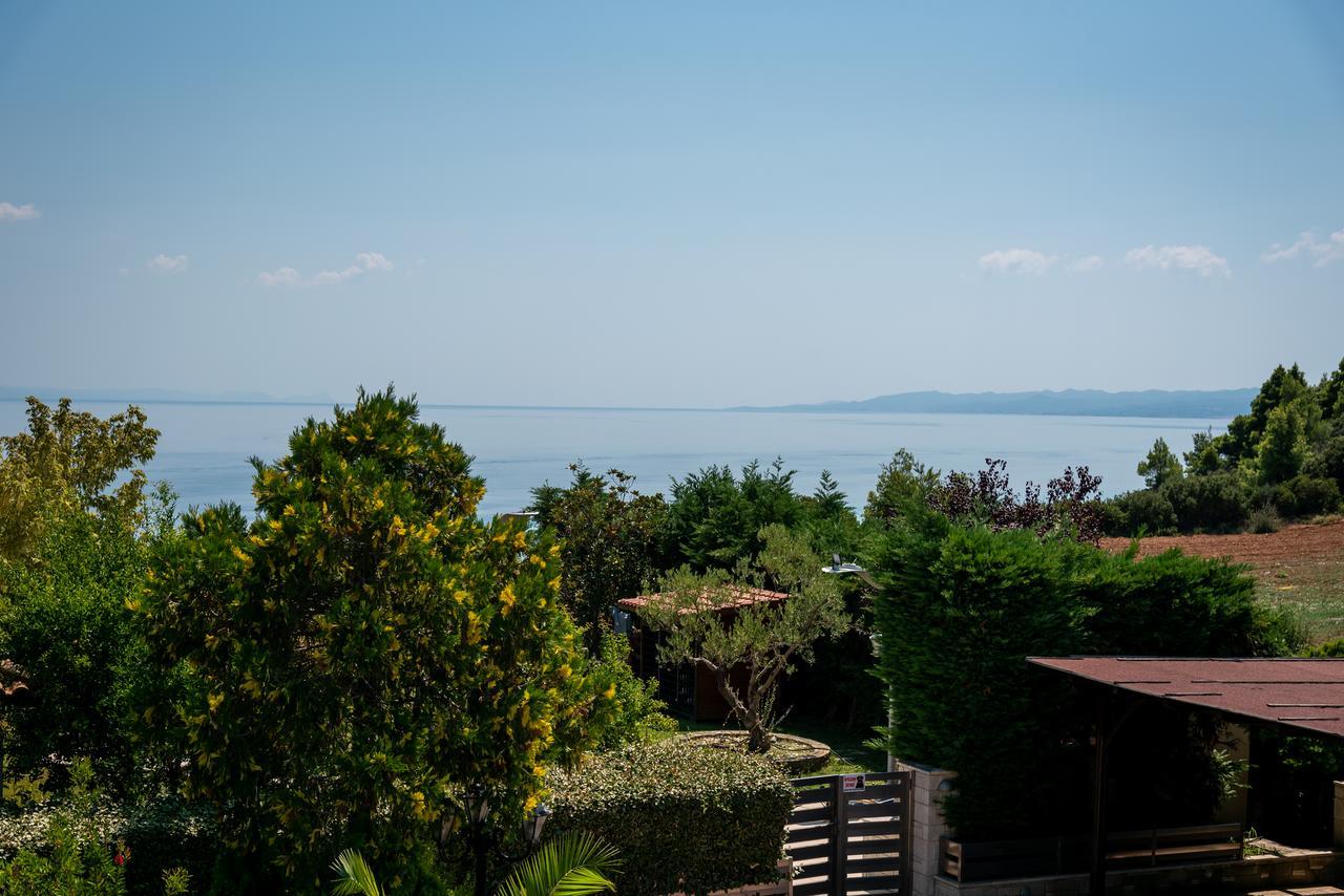Blue Thea Luxury Villa In Afitos Extérieur photo
